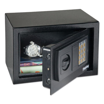 FireKing® Small Personal Safe, 0.3 Cu Ft, 12.19w X 7.56d X 7.88h, Black freeshipping - TVN Wholesale